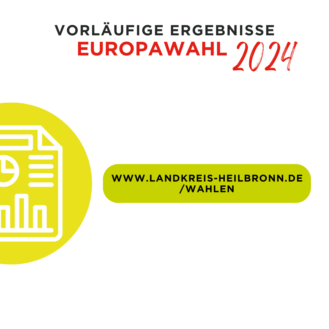 Europawahl 2024 Vorläufiges Ergebnis Landkreis Heilbronn